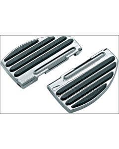 Kuryakyn Chrome Passenger Rear ISO-Floorboards Boards for Harley FLH FLST FLD