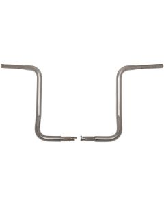 FBI Fat Baggers Chrome 16" EZ Install Round Top Handlebars Harley Batwing 86-22