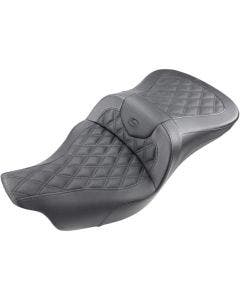 Saddlemen Black Lattice Stitch Roadsofa Seat W/O Backrest Harley 09-24 FLH/FLT