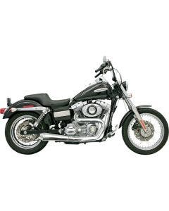 Bassani Chrome Road Rage 2 Into 1 Short Upswept Exhaust Harley FXD 06-16