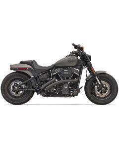 Bassani 1S21FB Black Sweeper Radius Exhaust Pipes 18-19 Harley Softail FXDR