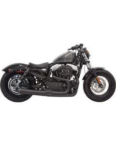 Bassani Black Road Rage II Mega Power 2 into 1 Exhaust Harley Sportster 14-17