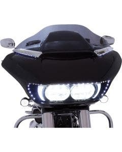 Ciro Sequential LED Signal Horizonal Windshield Trim Road Glide 15-20