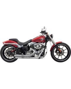 Bassani Chrome Pro Street Turn Out Exhaust Harley Softail Breakout Rocker