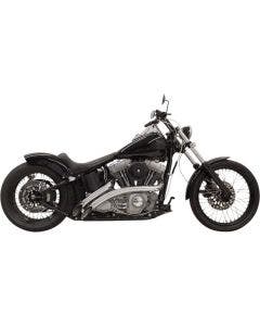 Bassani Chrome Radial Sweeper 2:2 Exhaust w/ Heat Shields Harley Softail & Dyna