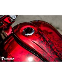Bad Dad Competition Series Dash & Chrome Pop Up Gas Cap 08-18 Harley Touring