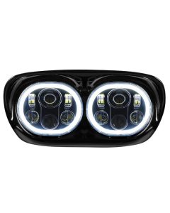 Hogworkz Harley® Road Glide Dual LED HALOMAKER Headlight '98-'13