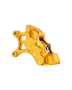 Arlen Ness 02-201 Gold 6-Piston Caliper for 14" Disc Front Left Harley & Custom