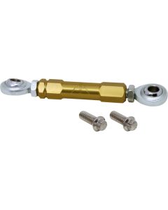 Alloy Art Gold Anodized Adjustable Front Stabilizer Link Harley 09-24 FLH/FLT