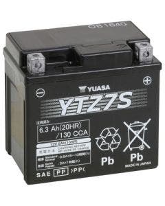 Yuasa YTZ7S High Performance AGM Maintenance-Free Battery ATV Motorcycle
