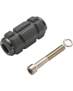 Ciro Chicane Chrome and Black Shift Pegs for Harley 