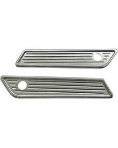 Pro One 104722 Chrome Saddlebag Cover Latch Ball-Milled Harley Touring 14-20