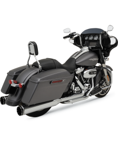 Khrome Werks Dominator Crossover Header Exhaust 4-1/2" Muffler for M8 Harley