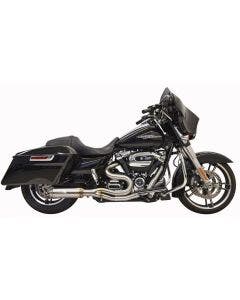 Bassani Mid Length 2-1 Super Bike Exhaust System Harley Bagger 17-Up