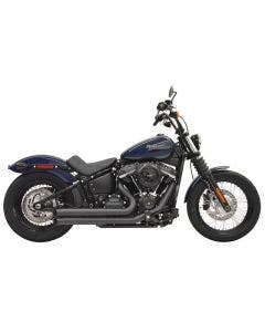 Bassani Black Slash Cut Pro Street 2 into 2 Exhaust System Softail M8 18-Up