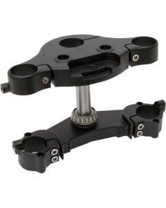 Arlen Ness Black "KO" 7 Degree Raked Triple Trees Harley W/ 21  23 Wheel 97-13