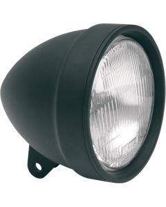 Drag Specialties 5 3/4" Matte Flat Black Die-Cast Headlight Assembly for Harley