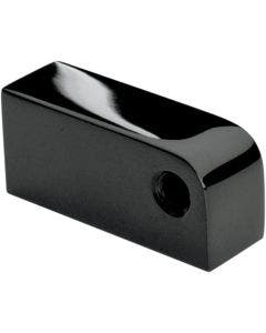Headwinds 1-1/2" Black Headlight Light Offset Mounting Block Harley Custom Chopper
