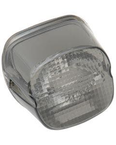 Drag Specialties Smoke Laydown Taillight Lens w/ Bottom Tag Window Harley 03-18