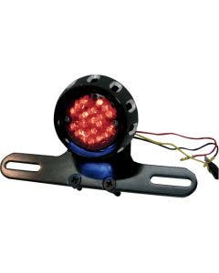 Drag Speciaties Custom Bobber LED Black Taillight & License Plate Mount