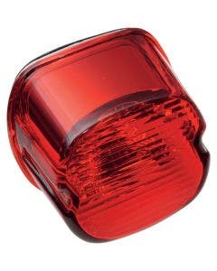Drag Specialties Red Laydown Taillight Lens With Bottom Tag Window Harley 03-18