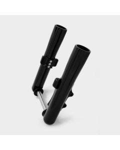 HHI Hawg Halters Bomber Black 49mm Dual Disc NON ABS Lower Fork Legs Harley 14-up 