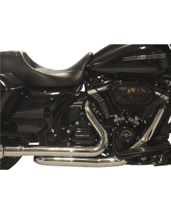 Tab Performance Chrome 2-n-2 Headpipe Fully Shielded Harley M8 Touring 17-Up
