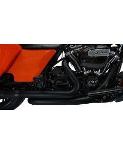 Tab Performance Black 2-n-2 Headpipe Fully Shielded Harley M8 Touring 17-Up