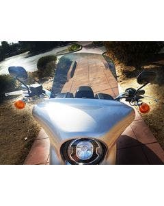 Wind Vest 10" Gun Smoke Replacement Windshield Harley Sport Glide FLSB 18-20