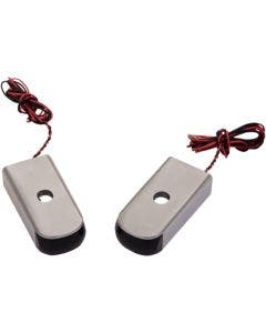 Alloy Art SSL-SB-3R Raw Finish Red LED Strut Marker Lights 18-19 Harley softail