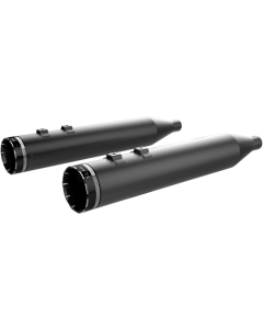 Khrome Werks 208840 Black Tracer Tip 4.5 HP Plus Mufflers Harley Touring 96-16