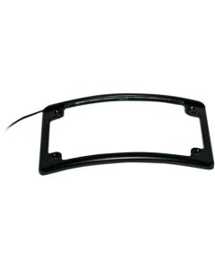 Custom Dynamics Black Low Profile Radius License Plate Frame L.E.D 4 Harley