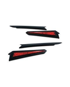Kuryakyn 7171 Black Saddlebag Extensions Plug N Play Victory Cross Magnum 10-17 