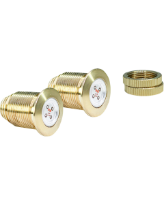 Bagger Nation Bag Thunder Bolts Brass Taillight Kit 4 Harley 18-23 Softails