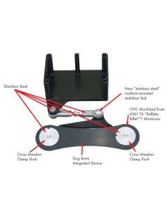 True Track Bagger 20-00LR Low Ryder Frame Stabilizer for Electra, Ultra, Road, Street Glide and Road King 93-08 Models