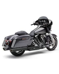Cobra 6106RB Black 909 Twins 4" Slip On Exhaust Mufflers Harley Touring 95-16