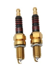 Drag Iridium Spark Plugs Pair Harley 99-16 Twin Cam & 86-16 XL Sportster Repl 6R12 
