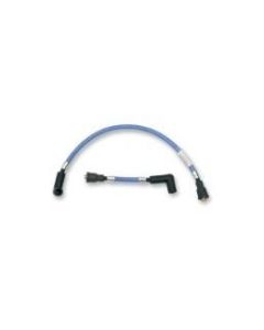 Magnum Candy Apple Blue Braided Spark Plug Wires Harley Softail 84-99 Fx 91-98