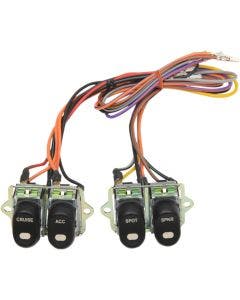 Drag Inner Fairing Cap 4 Accessory Cruise Spot Speaker Switch Control Kit Harley