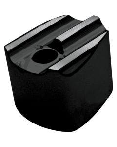 Covingtons Finned Gloss Black Ignition Switch Knob Cover for Harley 07-13 FLH/T