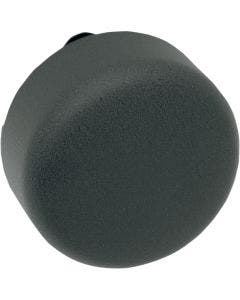 Drag Speciaties Wrinkle Black Steel Round Horn Cover for Harley V-Twin w/ Center Horn