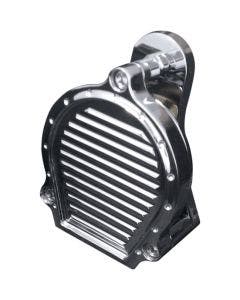 Covingtons Customs Chrome Billet Dippled Electric Horn Assembly for Harley 90-17