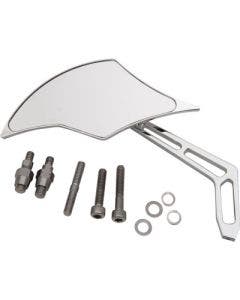Pro One 102300 Chrome Weekend Warrior Billet Aluminum Left Flame Mirror Harley