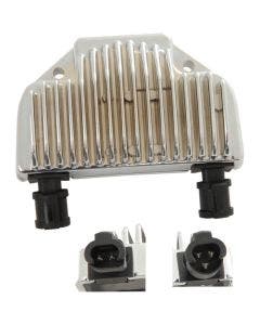 Drag Premium Solid State Chrome Voltage Regulator Harley 08-17 Dyna Rep 74631-08