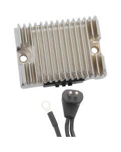 Drag Premium Solid State Chrome Voltage Regulator Harley 84-88 EVO Repl 74513-82