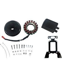 Drag 54A High Output Charging System Kit w/ Voltage Regulator Rotor Stator 11-16