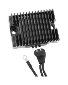 Drag Solid State Black Voltage Regulator Harley 84-88 Evo Big Twin Rep 74513-82