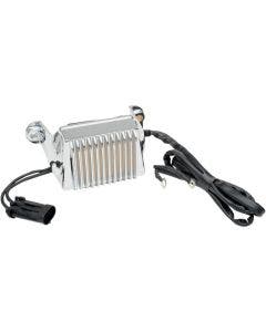 Drag Solid State Chrome Voltage Regulator Harley Touring 02-03 Repl 74505-02
