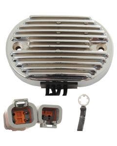 Drag Solid State Chrome Voltage Regulator Harley 2007 Softail Repl 74540-07