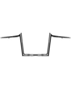 Wild 1 One Chubby Chrome 10" Ape Hanger Handlebars Harley FLTR FLHR Dyna